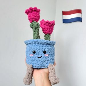 Haakpatroon bloempotje (NL)