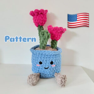 Crochet pattern flowerpot (ENGLISH/(US terms)