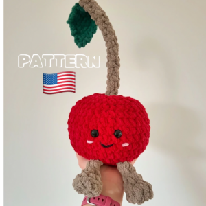 Crochet pattern Cheeky Cherry (ENGLISH/(US terms)