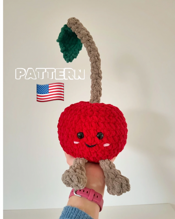 Crochet pattern Cheeky Cherry (ENGLISH/(US terms)