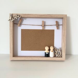 Trouwgeschenk - Fotolijst met bruidspaartje