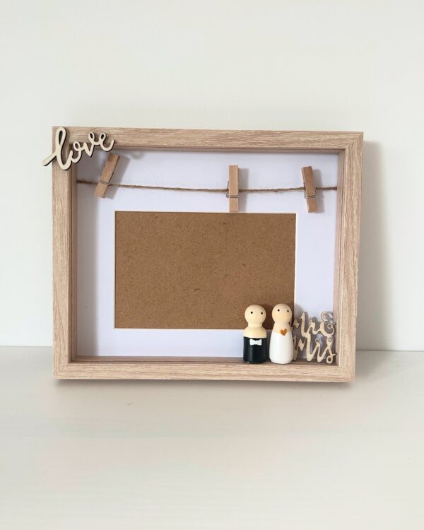 Trouwgeschenk - Fotolijst met bruidspaartje