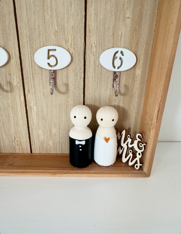 Trouwgeschenk - sleutelkastje met datum naar keuze - Afbeelding 3