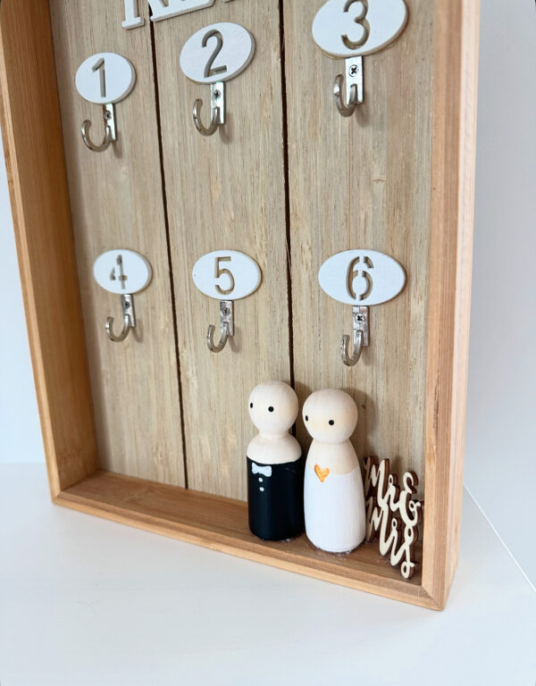 Trouwgeschenk - sleutelkastje met datum naar keuze - Afbeelding 5